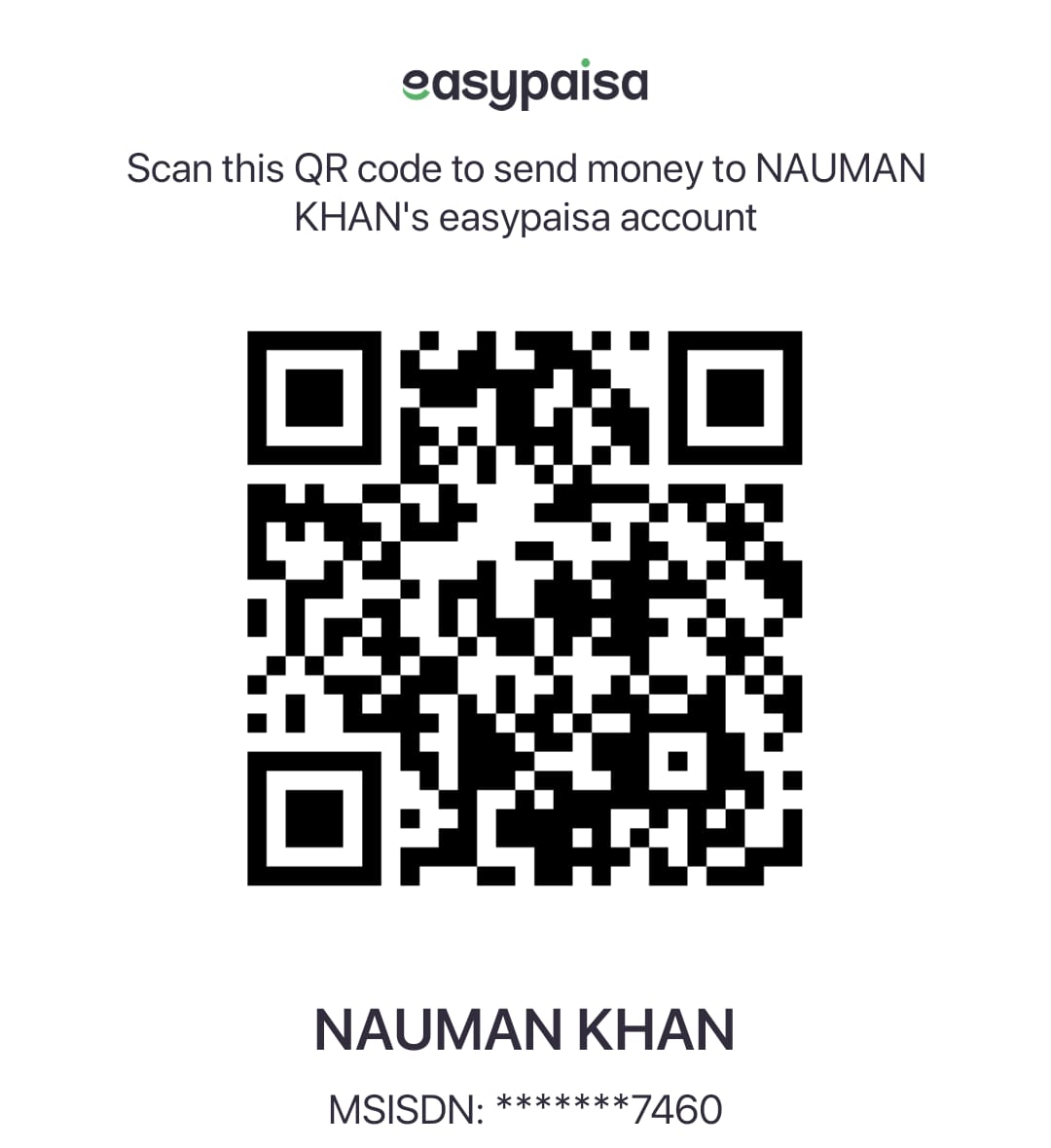 EasyPaisa QR Code